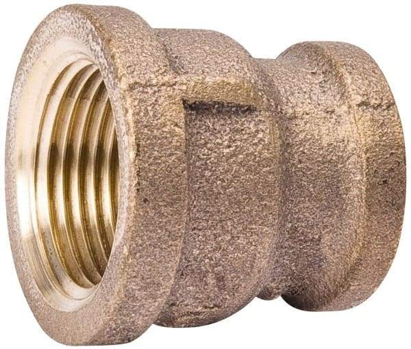 Value Collection - Class 125, 1 x 3/4" Internal Pipe, Red Brass Reducing Coupling - MPT - Top Tool & Supply