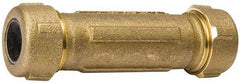 Value Collection - 3/4" Pipe, 1" Copper Tube, Brass Compression Pipe Coupling - 125 psi WOG Rating - Top Tool & Supply