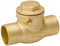 Value Collection - 3/4" Brass Check Valve - Check Swing, C x C, 200 WOG - Top Tool & Supply