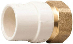 Value Collection - 1/2" CPVC Plastic Pipe Female Adapter - Schedule 40, FIP End Connections - Top Tool & Supply