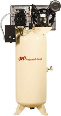 Ingersoll-Rand - 5 hp, 60 Gal Stationary Electric Vertical Air Compressor - Three Phase, 175 Max psi, 14 CFM, 460 Volt - Top Tool & Supply