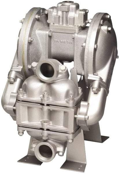 SandPIPER - Air Operated Diaphragm Pump - Santoprene Diaphragm, Aluminum Housing - Top Tool & Supply