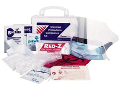 Medique - 13 Piece, Body Fluid Clean-Up First Aid Kit - 6-1/4" Wide x 3" Deep x 6" High, Cardboard - Top Tool & Supply