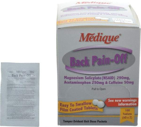 Medique - Back Pain-Off Tablets - Headache & Pain Relief - Top Tool & Supply