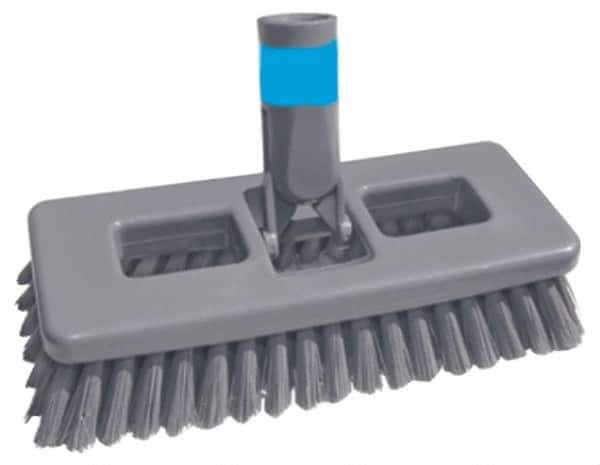 Unger - 1" Bristle Length, Polypropylene Scrub Brush - 8" Long x 3" Wide Head, 8-1/2" OAL, Plastic Block - Top Tool & Supply