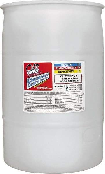 Oil Eater - 2-Butoxyethanol Multipurpose Cleaner/Degreaser - 55 Gal Drum - Top Tool & Supply