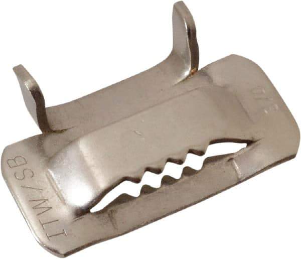 IDEAL TRIDON - Band Clamps & Buckles Type: Banding Strap Buckles Material: Stainless Steel - Top Tool & Supply