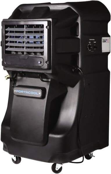 PortaCool - 30 Gal Capacity, 0.5 hp, 3,600 CFM Evaporative Cooler - 8 Amp Rating, 110/115 Volts, Infinitely Variable Speed - Top Tool & Supply