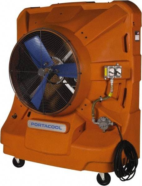 PortaCool - 36" Blade, 45 Gal Capacity, 1.5 hp, 12,500 CFM Evaporative Cooler - 14.8 Amp Rating, 120 Volts, Single Speed - Top Tool & Supply