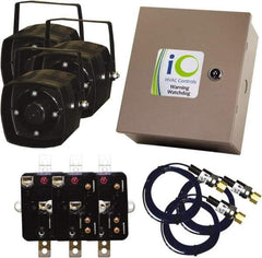 iO HVAC Controls - 1 or 3 Phase, 24 VAC, 0-2A Amp, 2 Max Fuse A, Air Conditioner Theft Alarm - 11" Wide x 11" Deep x 11" High, For Use with Condensing Unit - Top Tool & Supply