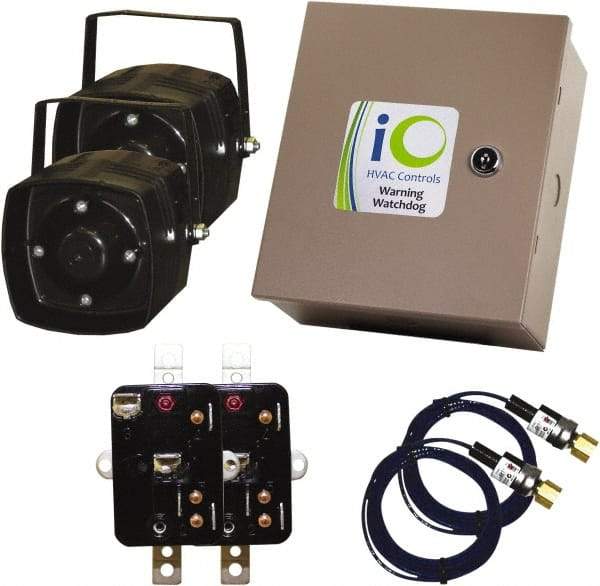 iO HVAC Controls - 1 or 3 Phase, 24 VAC, 0-2A Amp, 2 Max Fuse A, Air Conditioner Theft Alarm - 11" Wide x 11" Deep x 11" High, For Use with Condensing Unit - Top Tool & Supply