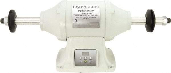 Palmgren - 10" Wheel Diam x 1" Wheel Width, 1-1/2 hp Buffer - 1" Arbor Hole Diam, 1 Phase, 3,000 Max RPM, 115/240 Volts - Top Tool & Supply