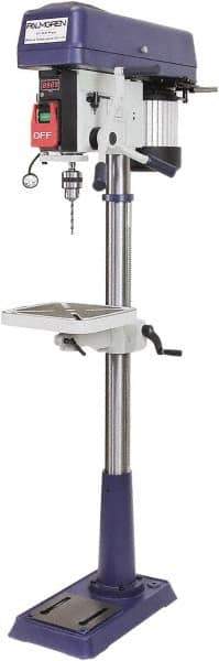 Palmgren - 15" Swing, Step Pulley Drill Press - 16 Speed, 1/2 hp, Single Phase - Top Tool & Supply