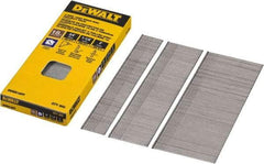 DeWALT - 18 Gauge 2" Long Brad Nails for Power Nailers - Steel, Bright Finish, Smooth Shank, Angled Stick Collation, Round Head, Chisel Point - Top Tool & Supply