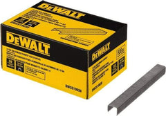 DeWALT - 3/8" Long x 0.0438" Wide, 19 Gauge Crowned Construction Staple - Steel, Galvanized Finish - Top Tool & Supply