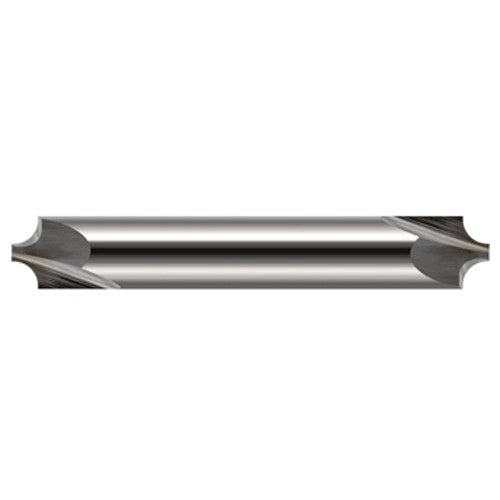 Corner Rounding End Mills - 0.1250″ (1/8″) Radius × 0.0600″ Pilot Diameter Carbide Corner Rounding End Mill DE, 2 Flutes - Exact Industrial Supply