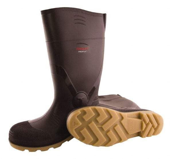 Tingley - Unisex Size 6 Medium Width Plain Knee Boot - Brown, Crepe, PVC Upper, PVC Outsole, 15" High, Pull-On - Top Tool & Supply