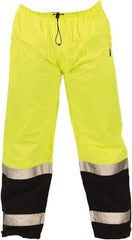 Tingley - Size M Polyurethane on 75 Denier Ripstop Polyester High-Visibility Pants - Snap Closure, No Pockets, 36" to 38" Waist, 29" Inseam, Yellow/Green, ANSI 107-2015 Class E - Top Tool & Supply