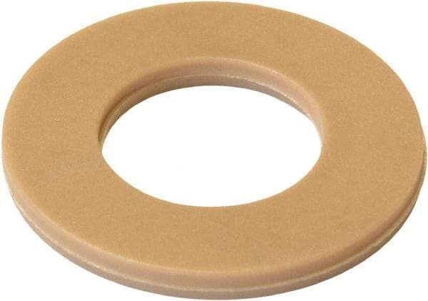 Made in USA - #2 Screw, Grade PEEK 450 GL30 Plastic High-Temperature Flat Washer - 0.094" ID x 1/4" OD, 0.02" Thick, Plain Finish - Top Tool & Supply