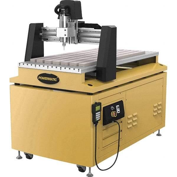 Powermatic - Single Phase, 24,000 RPM, 230 Volt, CNC Mill Drill Machine - 39-11/64" Long x 28-25/64" Wide Table - Top Tool & Supply