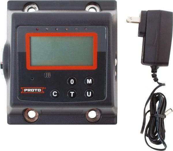 Proto - 5 to 50 Ft/lb, Electronic Torque Tester - Accurate to ± 1% CW and ± 3% CCW Digit Accuracy, 5-5/8" OAL, 3/8" Drive - Top Tool & Supply