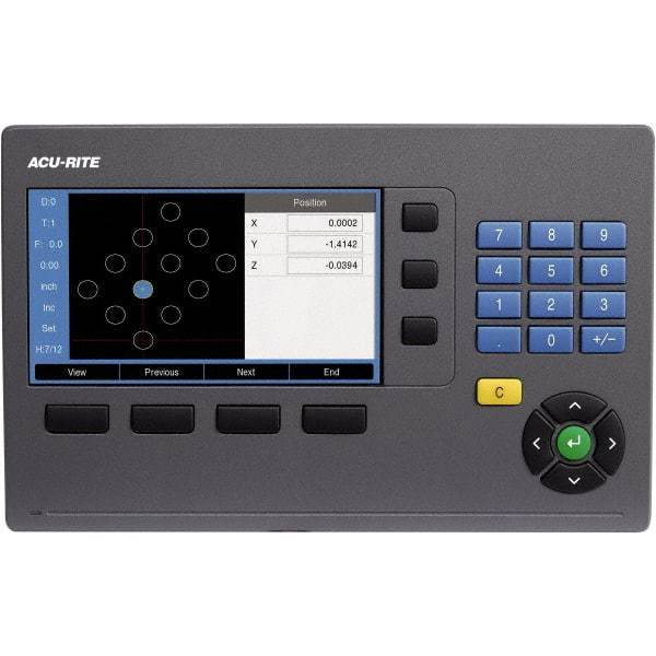 Acu-Rite - 3 Axis, 24" X-Axis Travel, 13" Y-Axis Travel, 4" Z-Axis Travel, Milling DRO System - 5µm Resolution, 5µm Accuracy, LCD Color Display - Top Tool & Supply