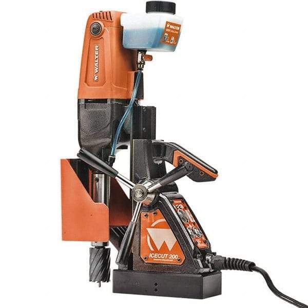 WALTER Surface Technologies - 1/2" Chuck, Portable Electromagnetic Drill Press - 1300-2600 RPM, 10 Amps, 1200 Watts, 120 Volts - Top Tool & Supply