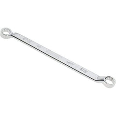 Proto - 1/2" x 9/16" 12 Point Box Wrench - Double End, 53/64" Head Diam x 3/4" Head Thickness, 8-7/8" OAL, Steel, Polished Finish, 15° Offset - Top Tool & Supply