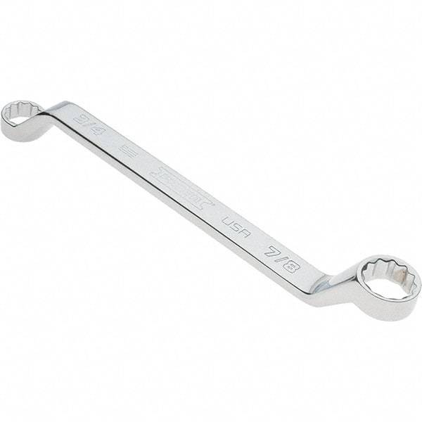 Proto - 3/4" x 7/8" 12 Point Box Wrench - Double End, 1-1/16" Head Diam x 1-1/4" Head Thickness, 11-1/2" OAL, Steel, Polished Finish, 15° Offset - Top Tool & Supply