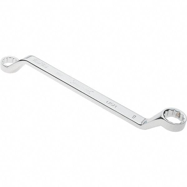 Proto - 15/16" x 1" 12 Point Box Wrench - Double End, 1-11/32" Head Diam x 1-7/16" Head Thickness, 14" OAL, Steel, Polished Finish, 15° Offset - Top Tool & Supply