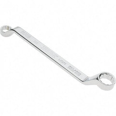 Proto - 11/16" x 3/4" 12 Point Box Wrench - Double End, 1" Head Diam x 1-5/32" Head Thickness, 10-51/64" OAL, Steel, Polished Finish, 15° Offset - Top Tool & Supply