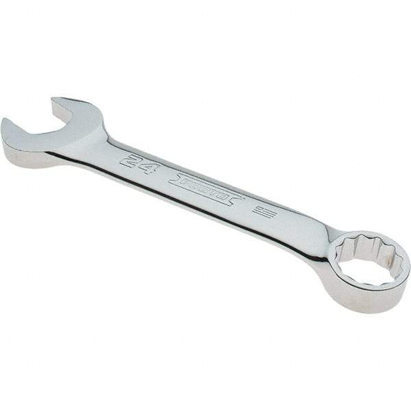 Proto - 24mm 12 Point Combination Wrench - 15° Offset Angle, 8-19/64" OAL, Steel, Full Polish Finish - Top Tool & Supply