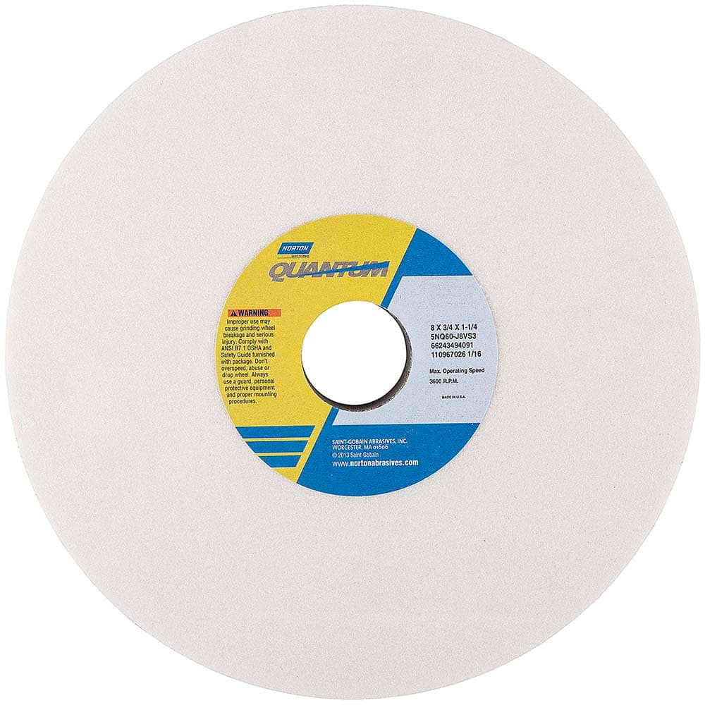 Norton - Tool & Cutter Grinding Wheels Wheel Type: Type 1 Wheel Diameter (Inch): 8 - Top Tool & Supply