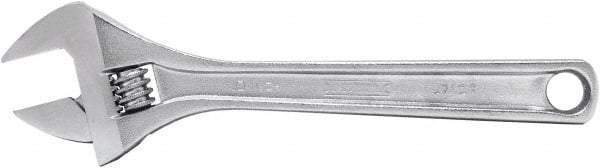 Proto - 1-5/16" Jaw Capacity, 10" Standard Adjustable Wrench - Steel, Polished Finish, 10" OAL - Top Tool & Supply