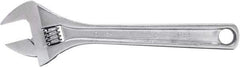 Proto - 1-5/16" Jaw Capacity, 10" Standard Adjustable Wrench - Steel, Polished Finish, 10" OAL - Top Tool & Supply