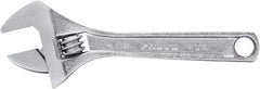 Proto - 1/2" Jaw Capacity, 4" Standard Adjustable Wrench - Steel, Polished Finish, 4" OAL - Top Tool & Supply