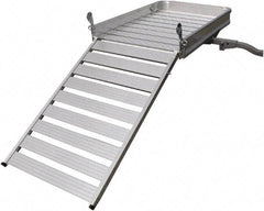 Erickson Manufacturing - Aluminum Cargo Carrier with Ramp - 30-1/4" Wide x 50" Long, Silver, For Use with 2" Receivers - Top Tool & Supply