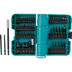 Makita - Power Bit, Insert Bit & Nut Driver Set - 1/4 to 3/8" Hex, #2, 1/4", 3/8" Drive, Phillips, Slotted, Torx, Square Point - Top Tool & Supply