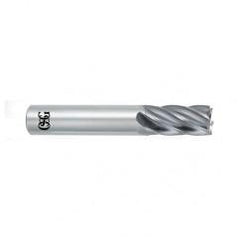 1/4 Dia. x 2-1/2 Overall Length 6-Flute Square End Solid Carbide SE End Mill-Round Shank-Center Cutting-Uncoated - Top Tool & Supply