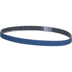 Norton - 1/2" Wide x 18" OAL, 80 Grit, Zirconia Alumina Abrasive Belt - Top Tool & Supply