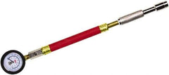 Milton - 0 to 160 psi Dial Straight Large Bore Tire Pressure Gauge - 9' Hose Length, 5 psi Resolution - Top Tool & Supply