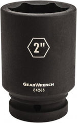 GearWrench - 1" Drive 2-9/16" Deep Impact Socket - 6 Points, 3-22/57" OAL - Top Tool & Supply