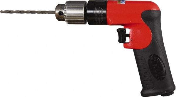 Sioux Tools - 1/4" Keyed Chuck - Pistol Grip Handle, 23,000 RPM, 12 LPS, 0.5 hp, 90 psi - Top Tool & Supply