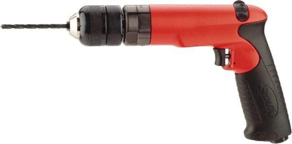 Sioux Tools - 3/8" Reversible Keyless Chuck - Pistol Grip Handle, 4,000 RPM, 14 LPS, 1 hp, 90 psi - Top Tool & Supply