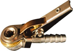 Milton - 150 Max psi Closed Check Zinc Air Chuck - Ball Foot with Clip Chuck, 1/4 Barbed - Top Tool & Supply