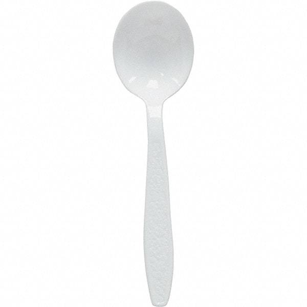 Solo - Heavyweight Polystyrene Soup Spoons - White - Top Tool & Supply