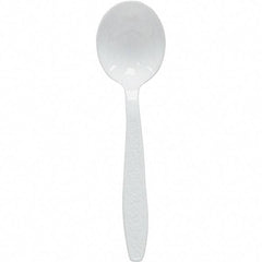 Solo - Heavyweight Polystyrene Soup Spoons - White - Top Tool & Supply