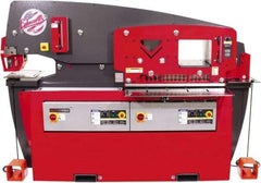 Edwards Manufacturing - 17-3/4" Throat Depth, 110 Ton Punch Pressure, 1-3/8" in 1" Punch Capacity Ironworker - 7-1/2 hp, 1 Phase, 230 Volts, 57-1/4" Wide x 66-1/16" High x 42-3/8" Deep - Top Tool & Supply