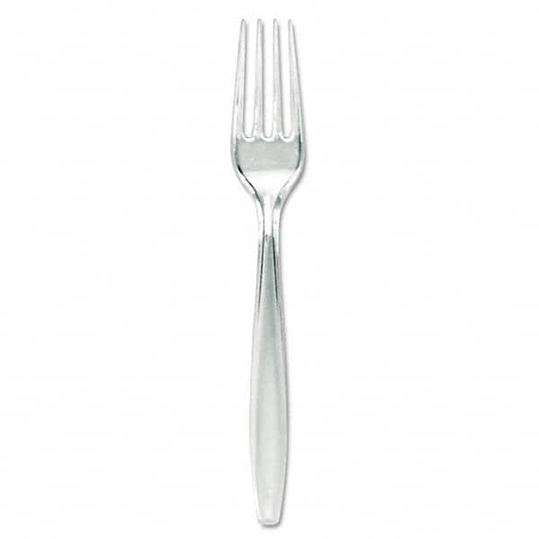 Dixie - Plastic Cutlery, Forks, Heavyweight, Clear - Top Tool & Supply