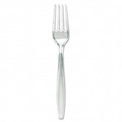 Dixie - Plastic Cutlery, Forks, Heavyweight, Clear - Top Tool & Supply